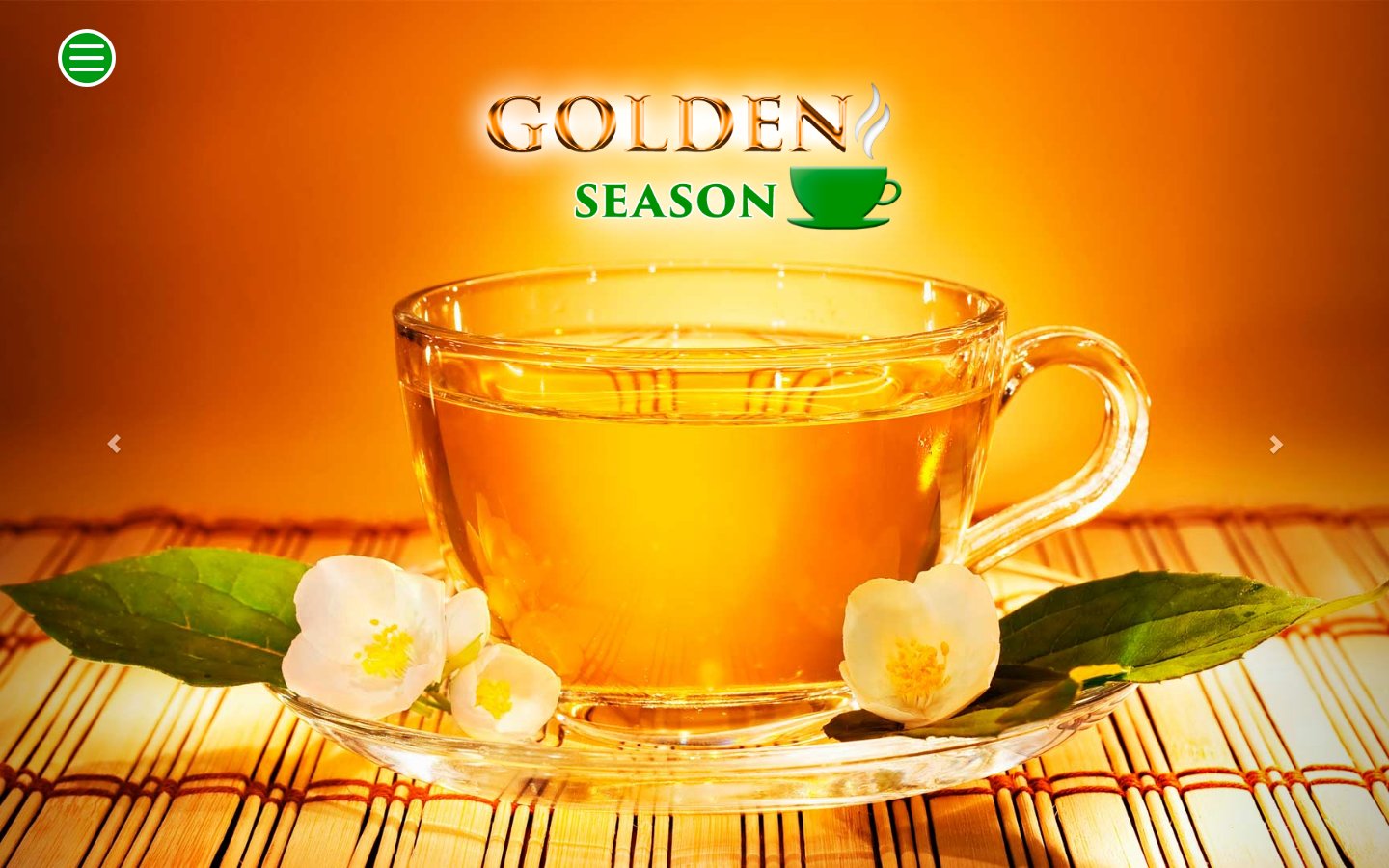 The home page — the tea range, the Tarleton and Hyson brands and the 'picked on Sri Lanka' promise